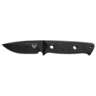 Benchmade Mini Bushcrafter 3.38 inch Fixed Blade Knife - Black - Black