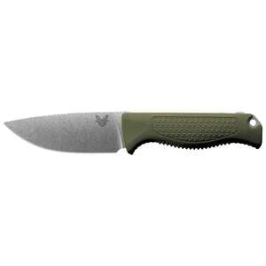 Benchmade Steep Country 3.54 inch Fixed Blade Knife - Dark Olive