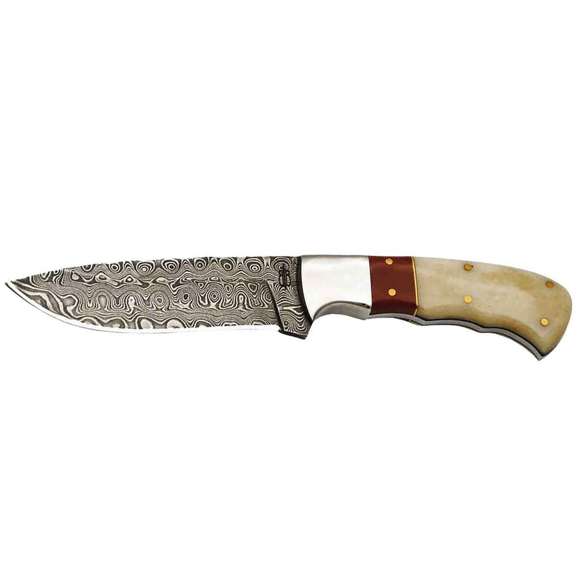 BnB Knives Utility Hunter 4 inch Fixed Blade Knife - Brown