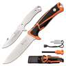 Elk Ridge Trek 4.5 inch Interchangeable Fixed Blade Knife Set - Orange/Black