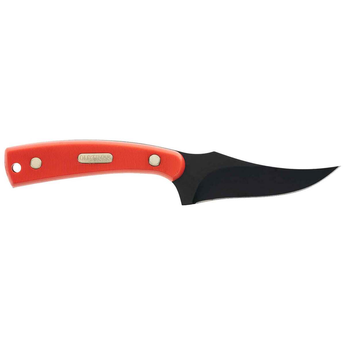 Old Timer Sharpfinger 3.5 inch Fixed Blade Knife - Orange | Knives.com