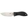 Spyderco Moran 3.92 inch Fixed Blade Knife - Black - Black