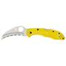 Spyderco Tasman Salt 2 2.9 inch Folding Knife - Yellow - Yellow