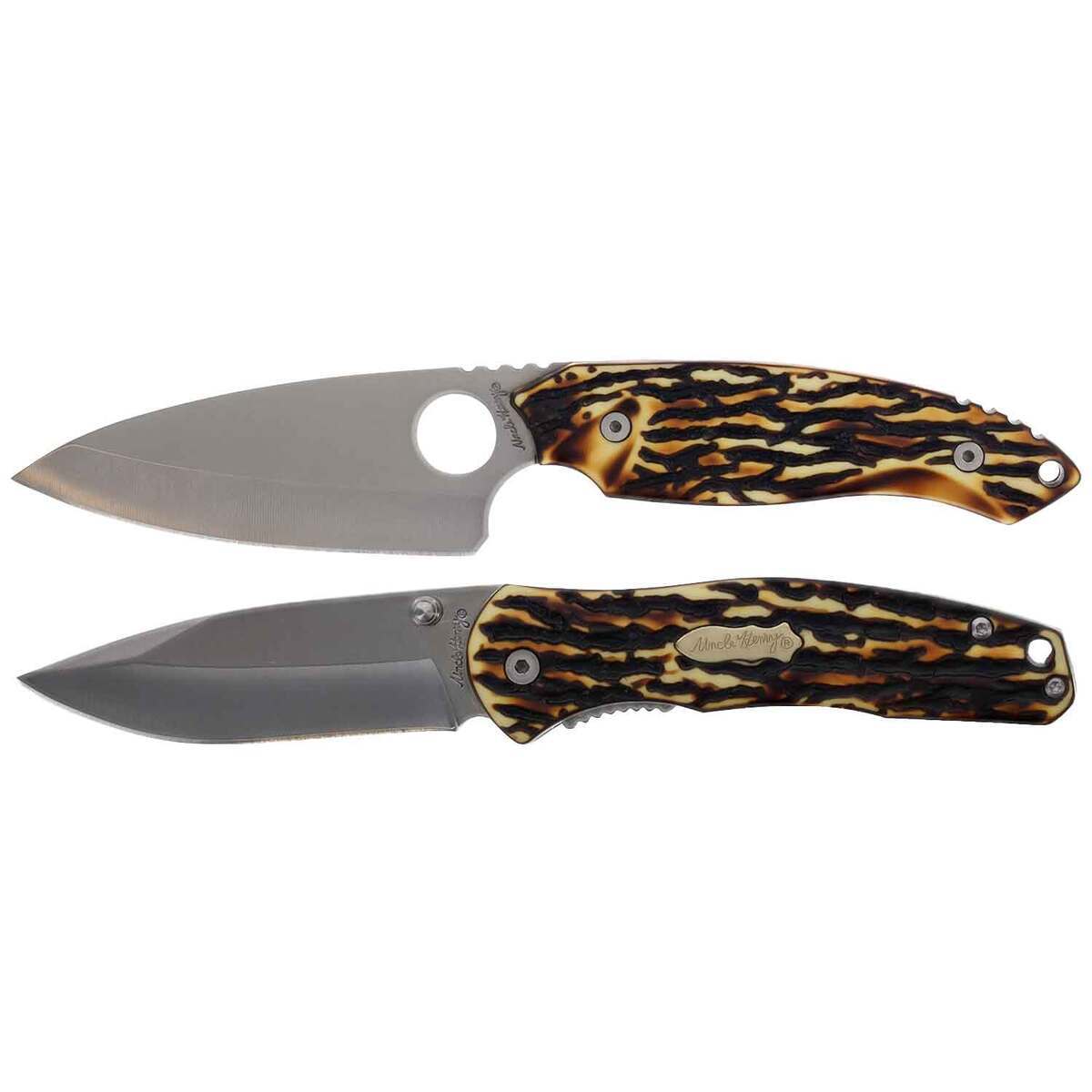 Uncle Henry 2 Piece Cleaver and Folding Knife Set